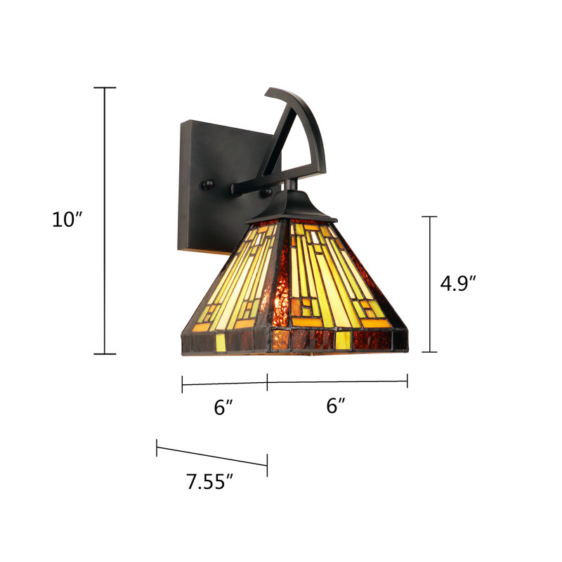 Mission Steel Armed Sconce