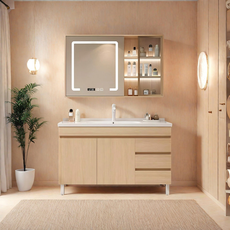 Meuble-lavabo autoportant 48,03 po avec miroir, 48"