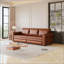  Canapé-lit rétractable 93,7 po Chesterfield, canapé-lit convertible 3 en 1 en similicuir avec garniture cloutée et accoudoirs roulés, canapé de salon multifonctionnel-324171877