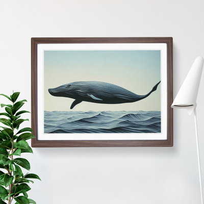 Modern Whale - Framed Print