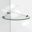 Tablette d'angle en verre 12 po x 8 po Sokol-807896192