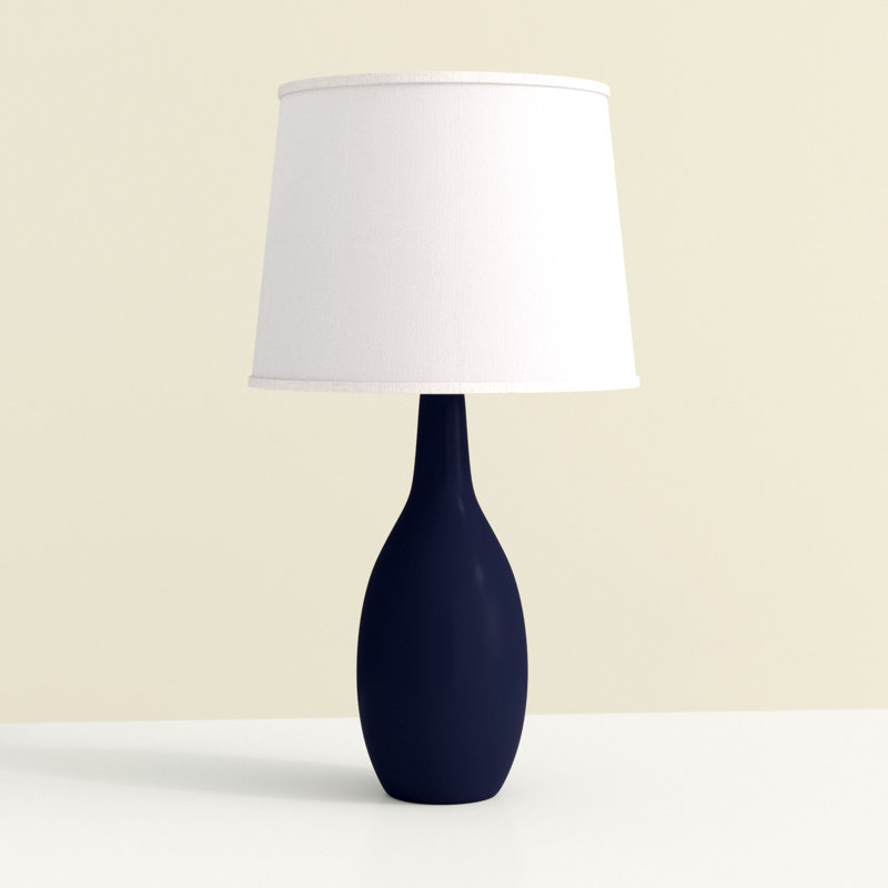 Abdiasis Ceramic Table Lamp, Blue
