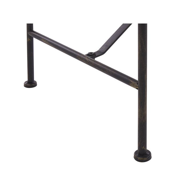 Neal Iron Outdoor Bench, Black