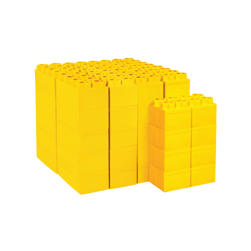 Biggoblocks, blocs jaunes géants, 48 pièces, pour enfants de 4 à 8 ans, Jaune