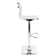 Stoke Gifford Swivel Upholstered Adjustable Height Counter Stool with Metal Frame