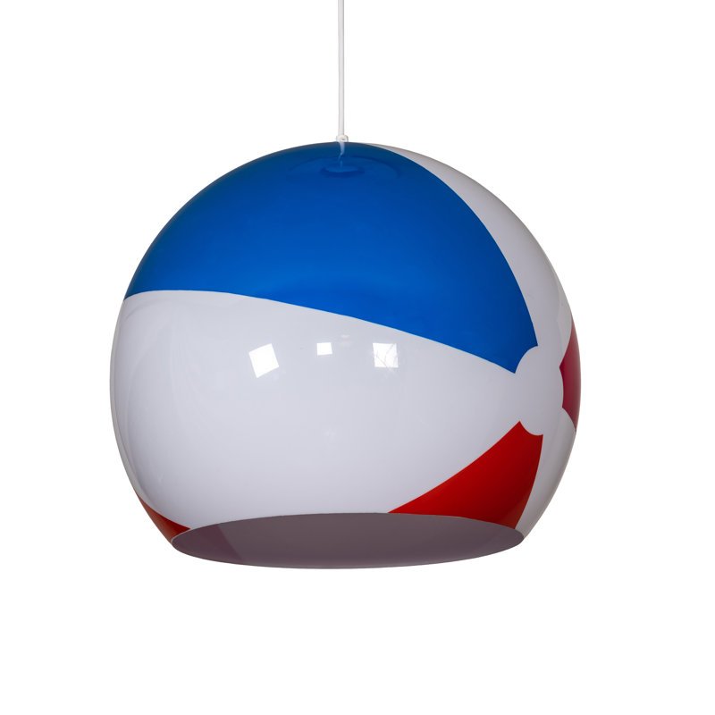 Luminaire suspendu sphérique unique à 1 lumière
