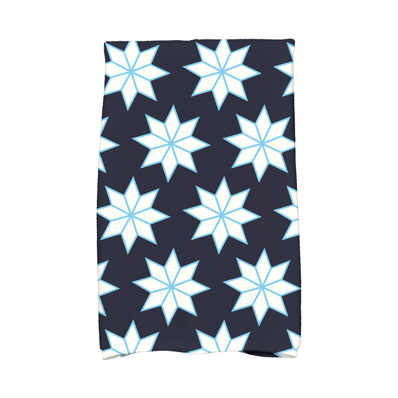 Hand Towel, Blue/White/Light Blue