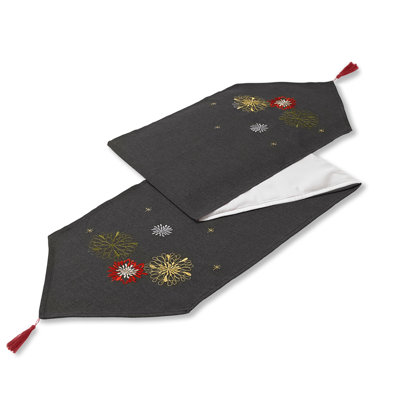 Roy Christmas Embroidered Table Runner