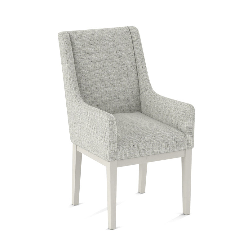 Upholstered Arm Chair, White, 61703-88