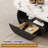 47.24" Oval Sintered Stone Coffee Table with Shelf and Drawer Storage, Large Luxury Unique Center Table for Living Room,Office-1966076456