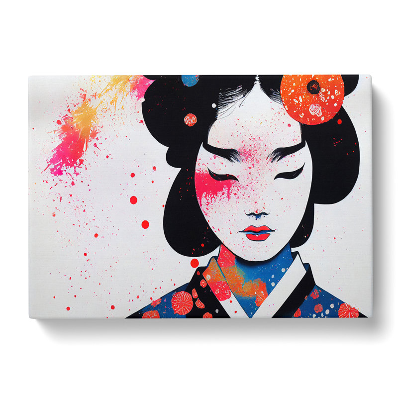 A Splashed Geisha Vol.5 Abstract - Wrapped Canvas, 35cm H x 50cm W x 3cm D