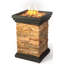 Aledra Square Polyresin Propane Smokeless Fire Column