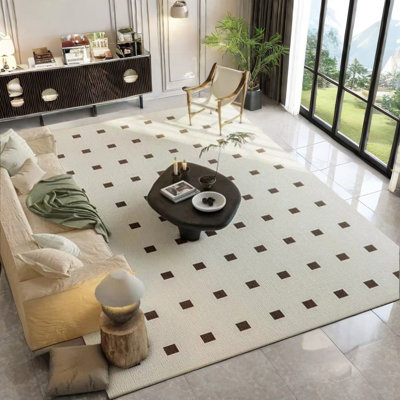 Tapis rectangulaire rectangulaire avec envers antidérapant