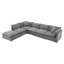 Canapé modulaire 125,5 po avec repose-pieds mobile, siège en L 6 places, siège large, combinaison libre, canapé surdimensionné en chenille-1900226900