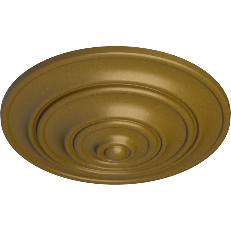 Médaillon de plafond Endurathane Classic, P 13 1/4 po x P 1/2 po (convient aux auvents jusqu'à 4 1/8 po), Or