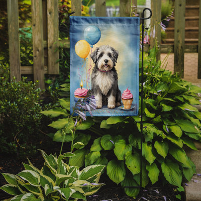 Drapeau de jardin «Happy Birthday»