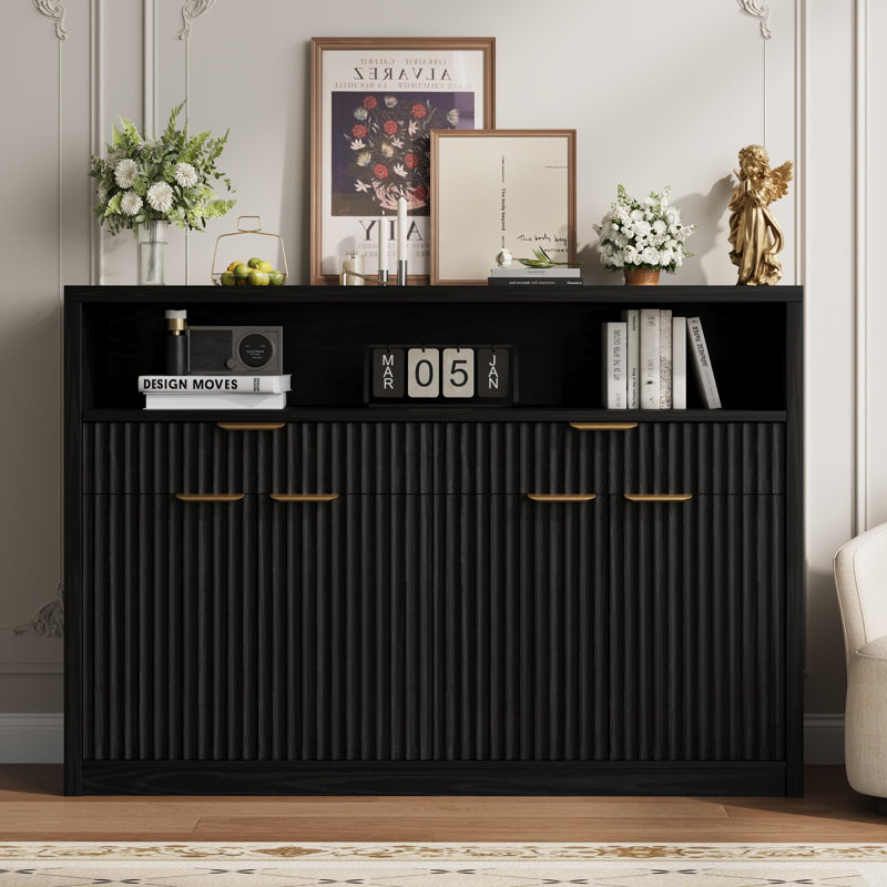 Buffet de 51 po Modern Buffet, Noir