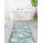 Contemporary Aviesel Area Rug Aqua Color-2050337815