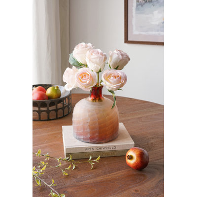 Vase en verre D7,5X8 "
