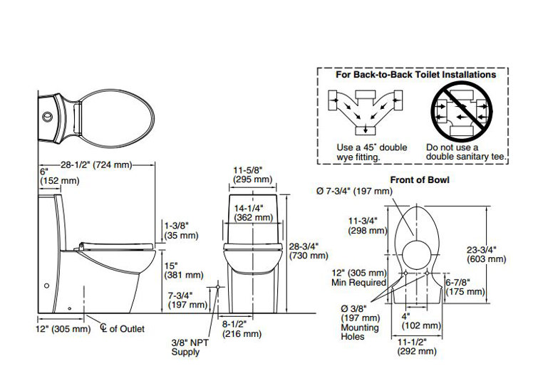 Empress Bouquet™ Saile® Design On Saile One-Piece Elongated Dual-Flush Skirted Toilet with Top Actuator and Saile Quiet-Close Toilet Seat with Quick-Release Functionality