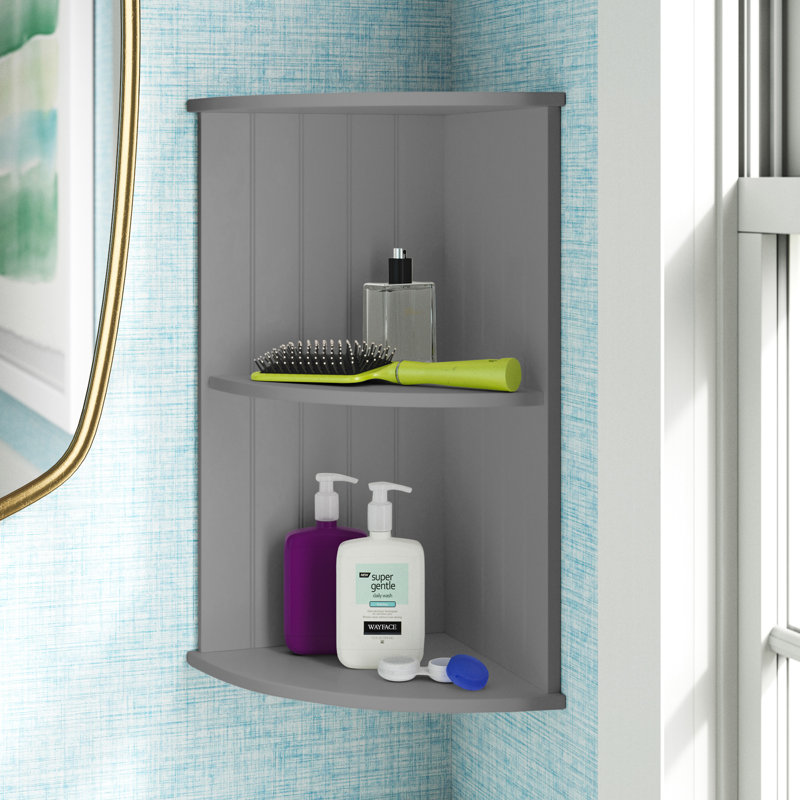 Symons 2 Piece Wood Bathroom Cabinet, Grey