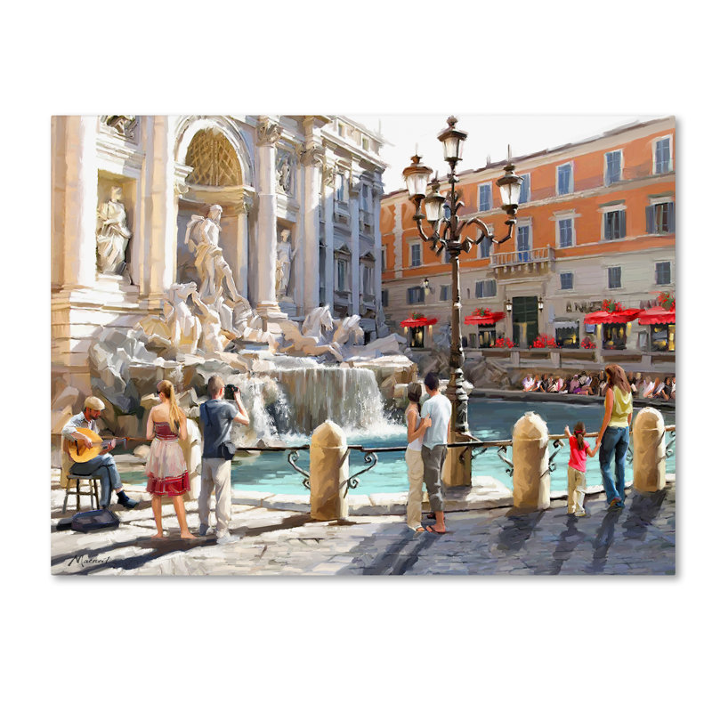 Fontaine de Trevolli par The Macneil Studio, reproduction sur toile, H 14 po x l 19 po x P 2 po