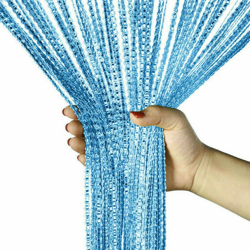 Argonne Semi Sheer Curtain Single Panel, Blue