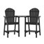 Chaise Adirondack d'extérieur en bois Bronya-134206158