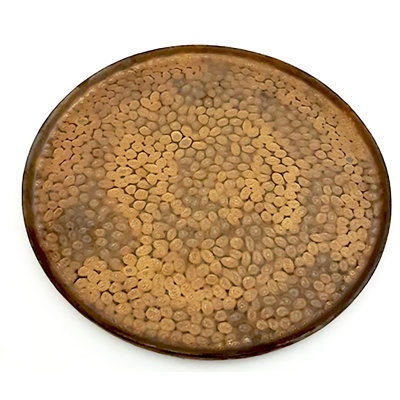 10inches à assiette rock golden pebble