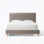 Lit moderne, lit plateforme tapissier Vireo