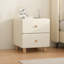 Tables de patio minimalistes blanches en bois massif 15,75 po