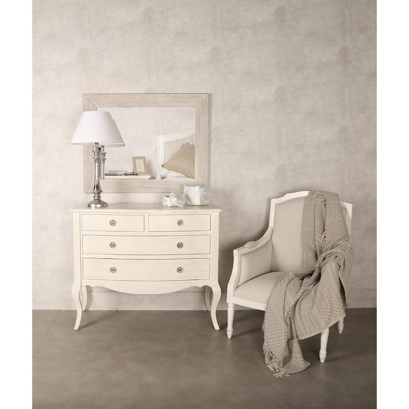 Dyar Wood Flat Wall Mirror