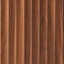 Armoire à chaussures Mid-Century avec 2 tiroirs rabattables et design cannelé, noyer