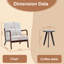 Ensemble de chaise d'appoint et de table basse Mid-Century-39652973-39652972