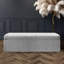 Safar Large Plush Velvet Ottoman Storage Box with Plain Lid Multi Functional Upholstered Blanket Box-116779910-116779939