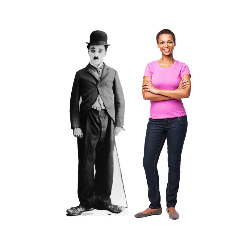 Charlie Chaplin Life-Size Black and White Cardboard Standup