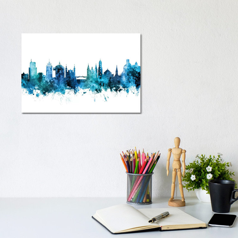 Ljubljana, Solvenia Skyline by Michael Tompsett - Wrapped Canvas Gallery-Wrapped Canvas Giclée, 20.32 cm H x 30.48 cm W