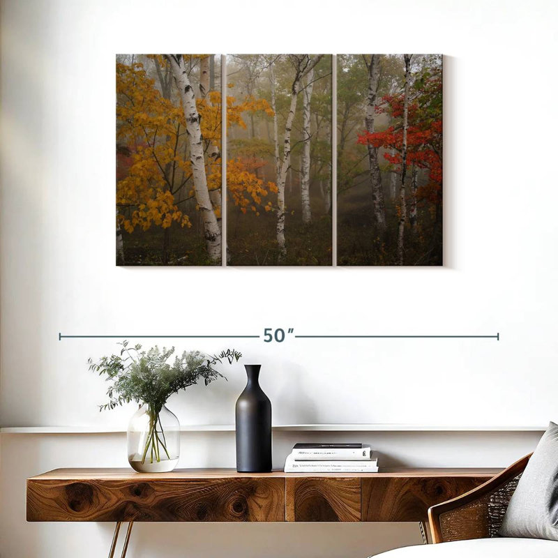 Alvord Autumn Birch Forest, 24" H x 38" W