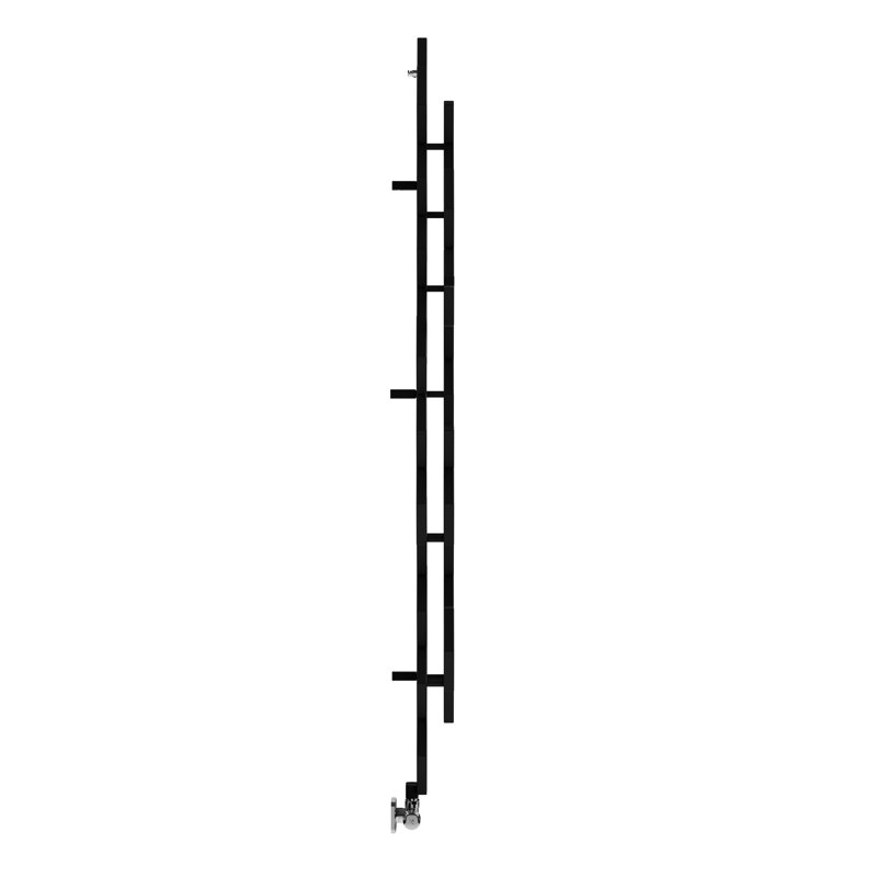 Hex Vertical Designer Radiator 1700Hx573W, Black