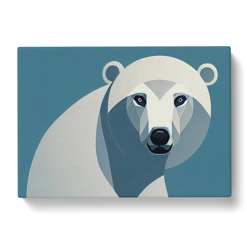 An Awesome Polar Bear - Wrapped Canvas, 35cm H x 50cm W x 3cm D