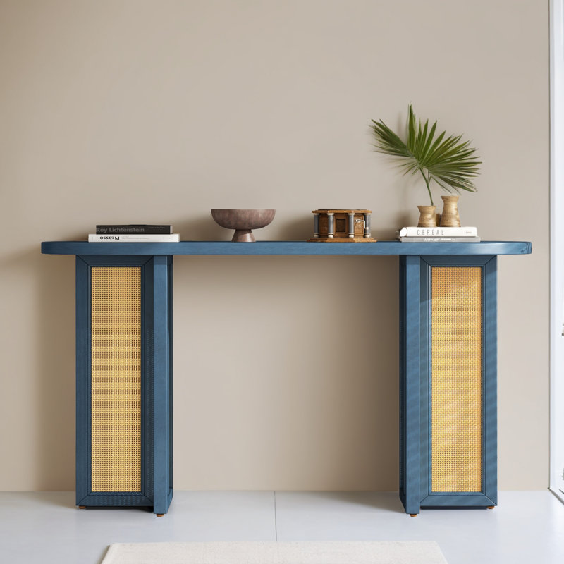 Console de 48 po pour le couloir, Bleu marine