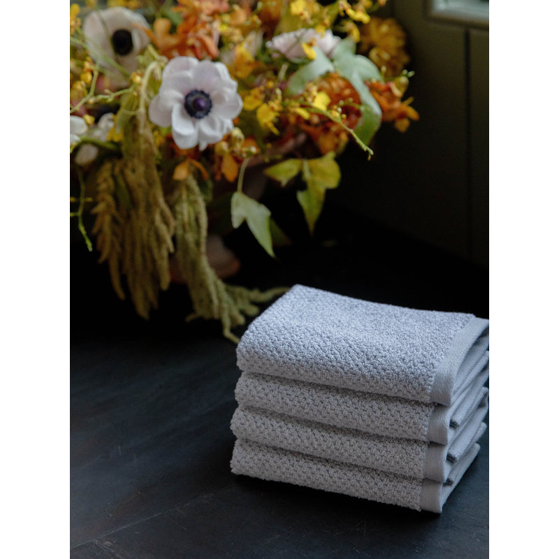 Nantucket, Heathered Harbor Mist, Washcloths - 4 Pack