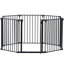 Barrière de jeu en métal 8 panneaux - clôture de maison réglable 200 po-1245242728