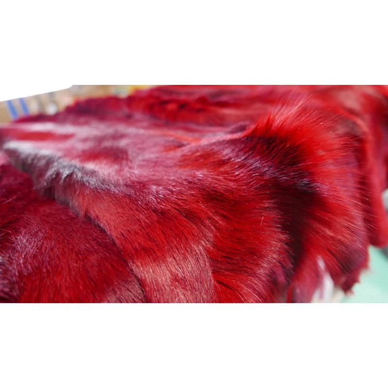 Dyed Red Springbok Skin