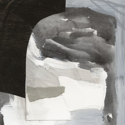 Monochrome Remnants I - Wrapped Canvas Painting