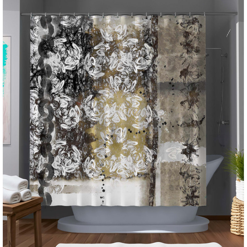 Silent Economy Designer Shower Curtain