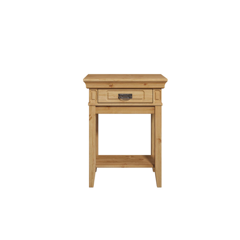 Lewistown 58cm Solid Wood Console Table, Brown, Brown