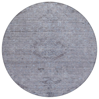 Tapis d'intérieur rond 8 po