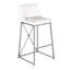 Medallion Upholstered Bar Stool with Metal Frame-342386854-342386857-342386858