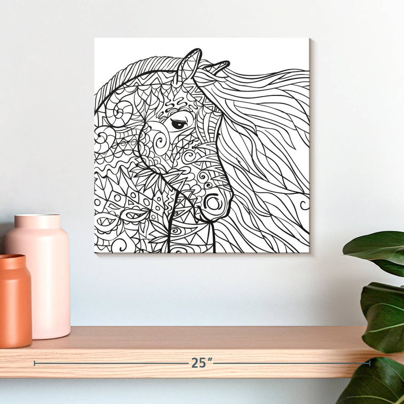 Cheval glamour Crowle, H 16 po x l 16 po